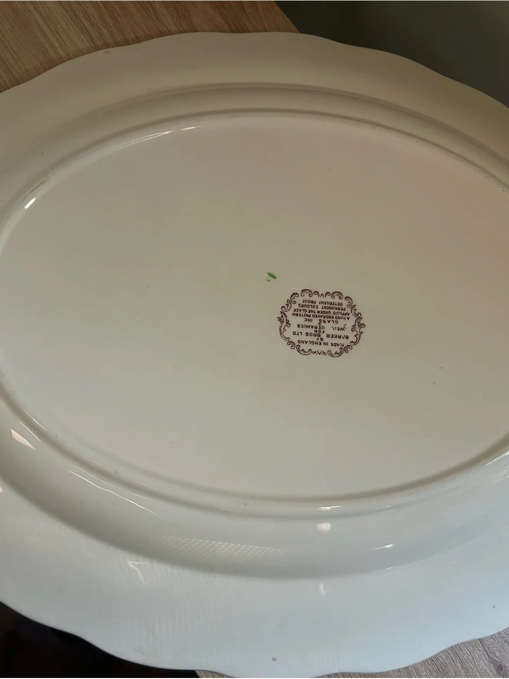 Barker bros ltd Vintage Turkey Serving Platter in Brown and Green